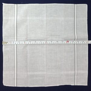 AH1625 Arihant AH 1625 — White Cotton Handkerchiefs with Colour Borders, 16″ (41 cm)