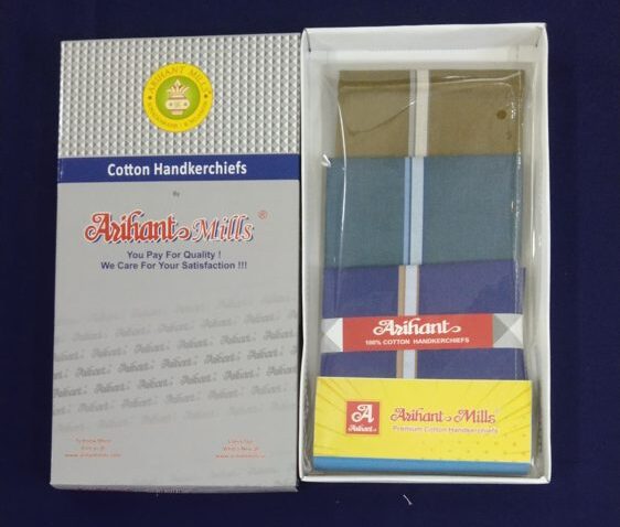 Arihant Dark Shades Hankies – 16" (41 cm)