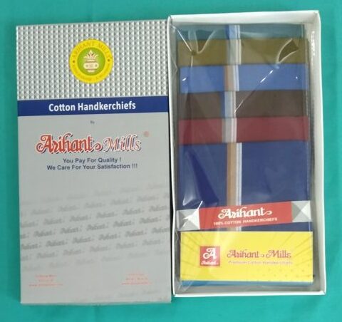 Arihant Dark Shades Hankies – 18" (46 cm)